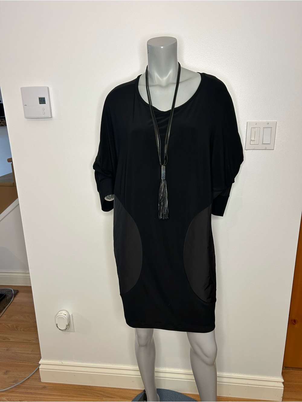Joseph Ribkoff Black Tunic with Contrast Panels